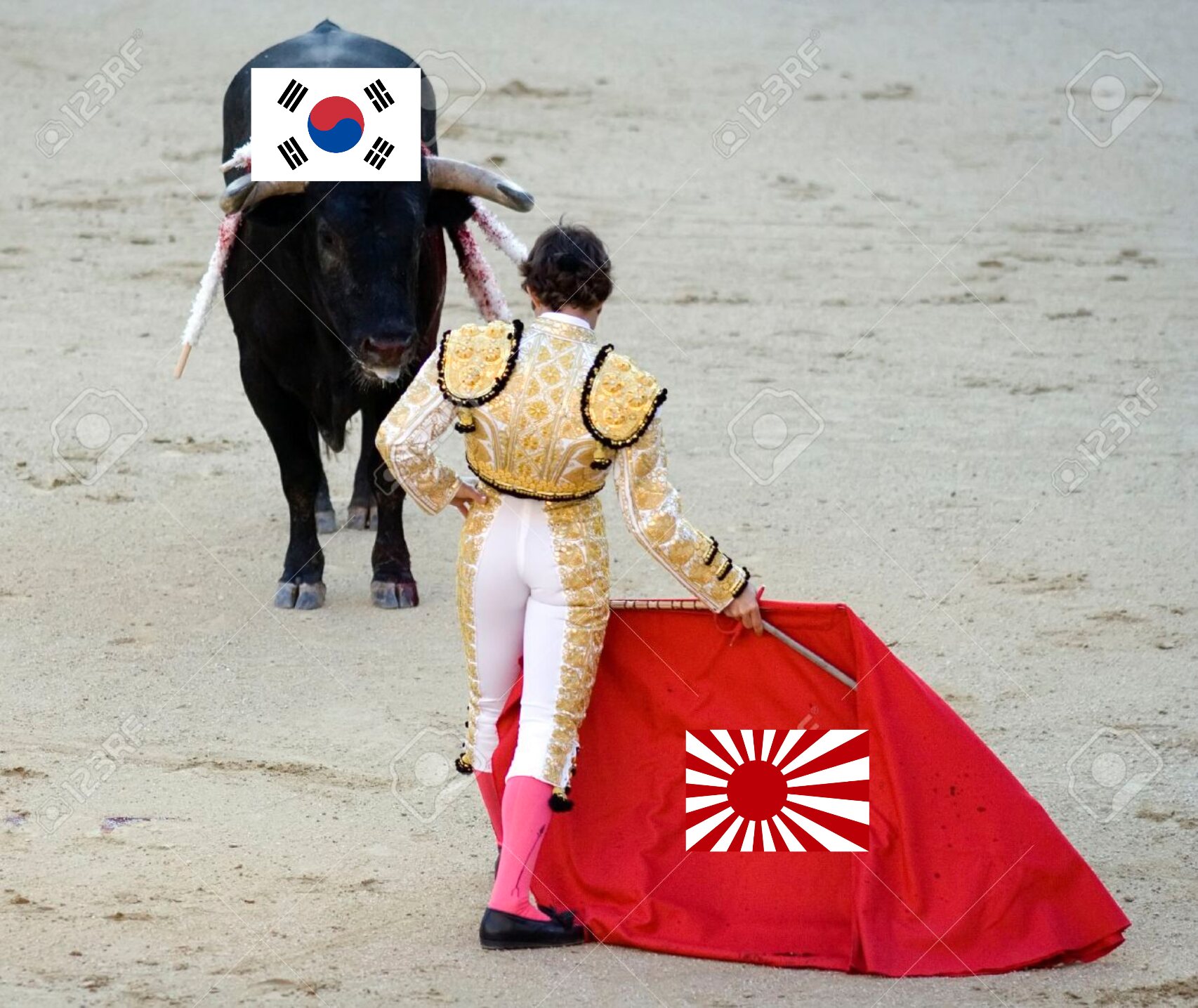 朝鮮人と旭日旗を分かりやすく画像にしてみた カイカイch 日韓交流掲示板サイト